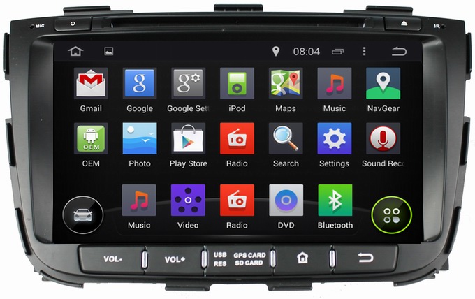 Ouchuangbo Auto Multimedia Kit Stereo Audio System Kia Sorento 2013 Android 4.4 GPS Navigation Touch Screen OCB-8050D
