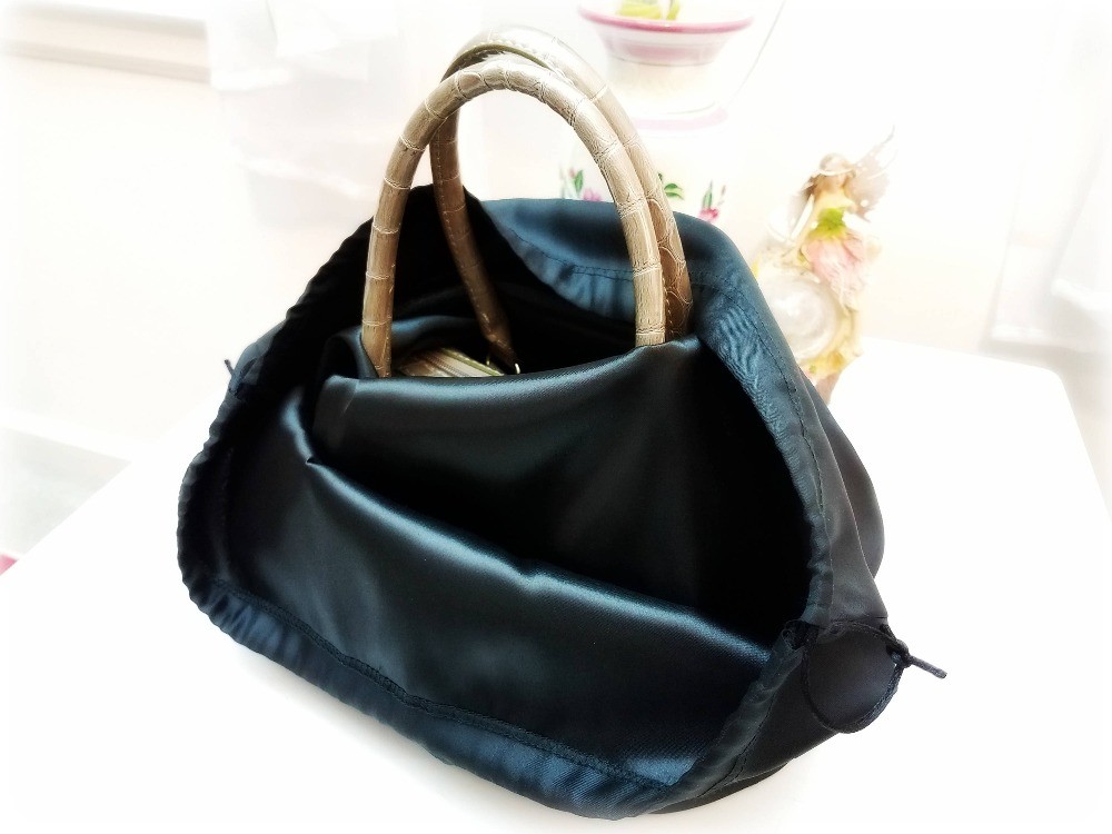 Hot Stamping Washable Satin Dust Cover Drawstring Bag
