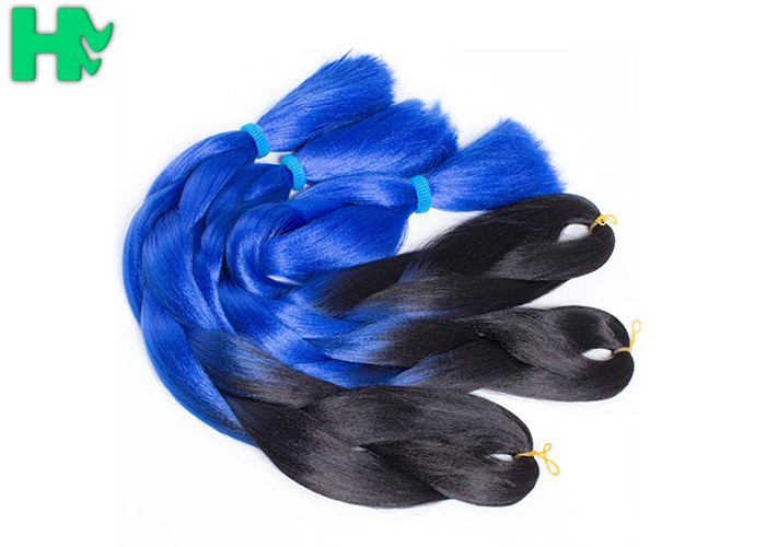 Kanekalon Ombre Color Synthetic Hair Pieces Jumbo Braiding Hair Large Stock