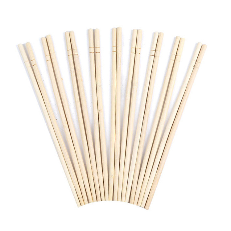 Factory Directly Sell Disposable Round Bamboo Noodle Chopsticks For Restaurant