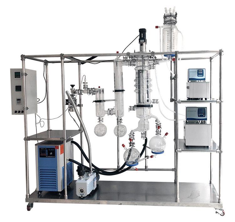 Wiped Film Distillation Equipment Pure Isolate 450RPM Vacuum Distillation