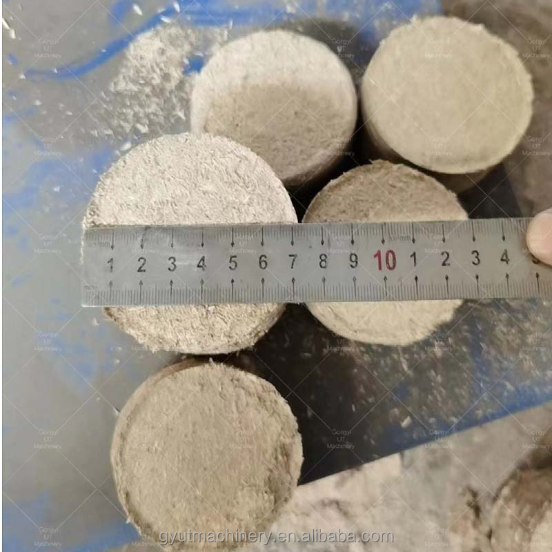 800 KG Capacity Briquetting Machine for Straw Sawdust Cylindrical Biomass Briquettes