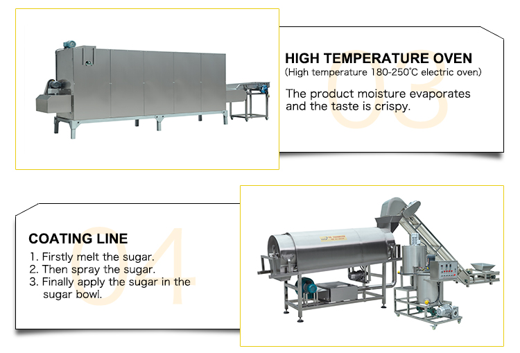 Complete Corn Wheat Chips Flakes Puff Snack Food Production Line Extruder Making Processing Machine