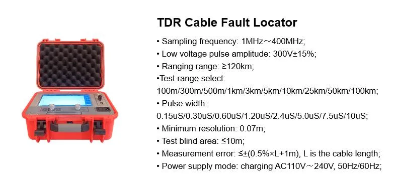 Immediately Reads Fault Distance Underground Cable Tester