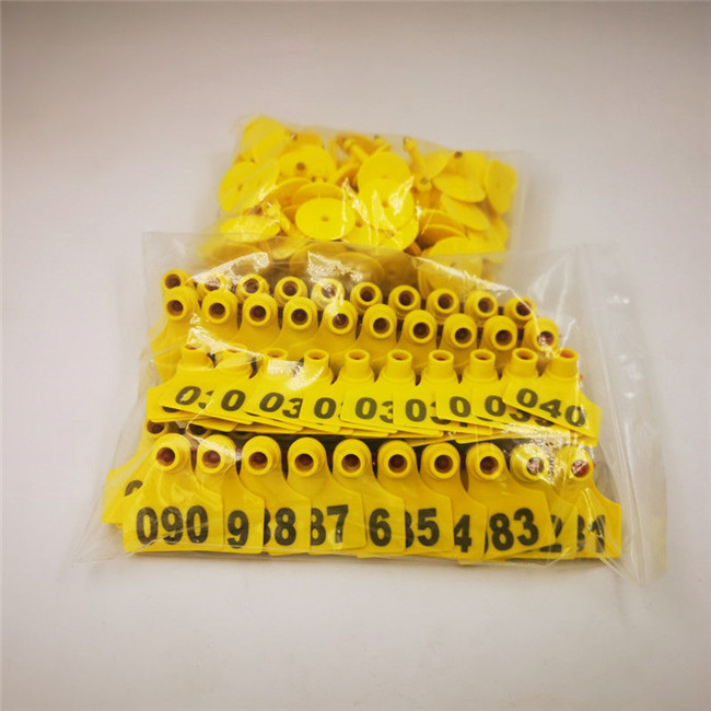 Barcode Cow Number Tags 100mm Cow Tag Numbering System