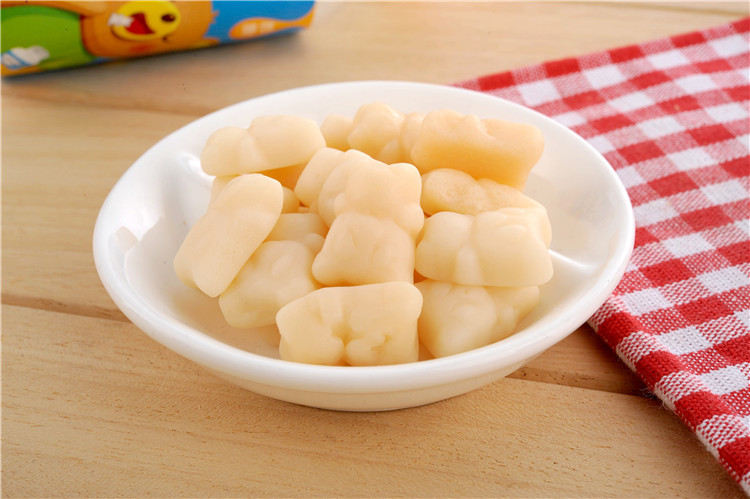 Gelatin Material Chewable Calcium Gummies With Individual Wrapped Bag