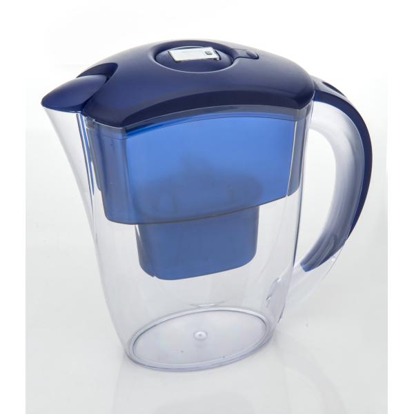 Refrigerator Door Water Filter Jugs , Water Filtration Pitcher Silk Printing Logo OEM Provided