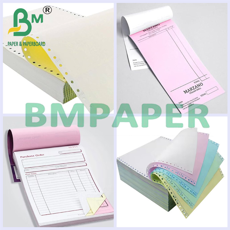 50-80gsm Self-Contained Black Image Carbonless Paper for Receipts