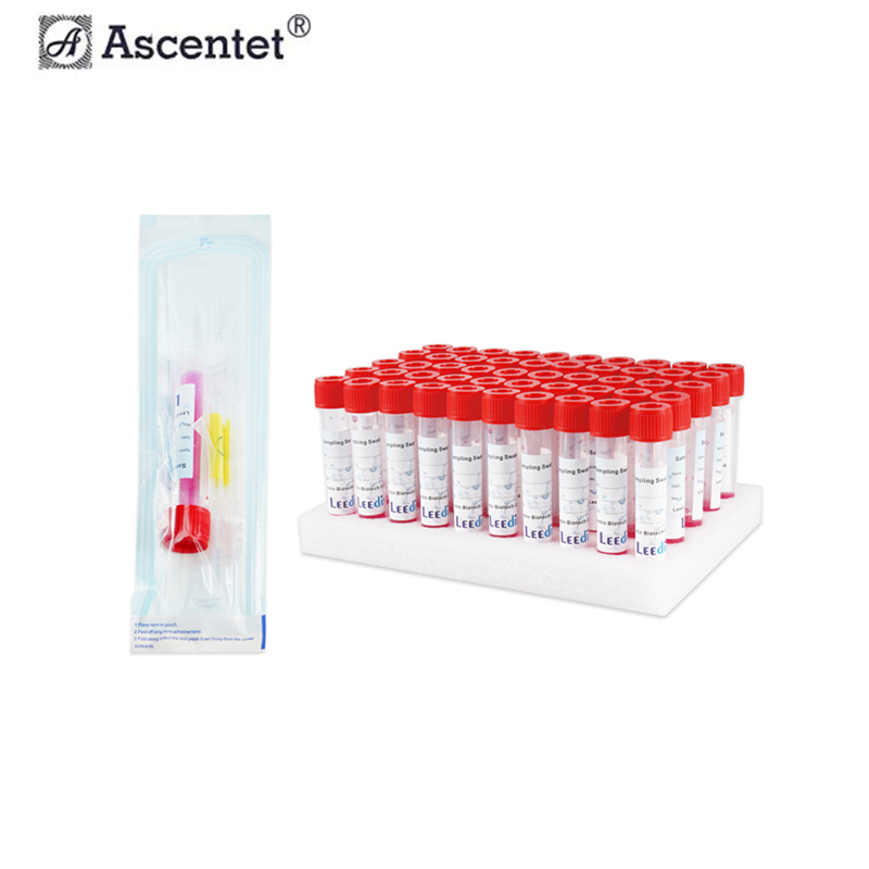 New Nylon / Cotton Material Medical Swab Saliva Sample Collection Kit Tube