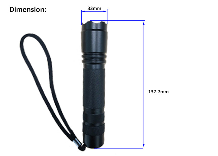 Portable Instrnicially Safe Explosion Proof LED Flashlight Black Torch Torch Light