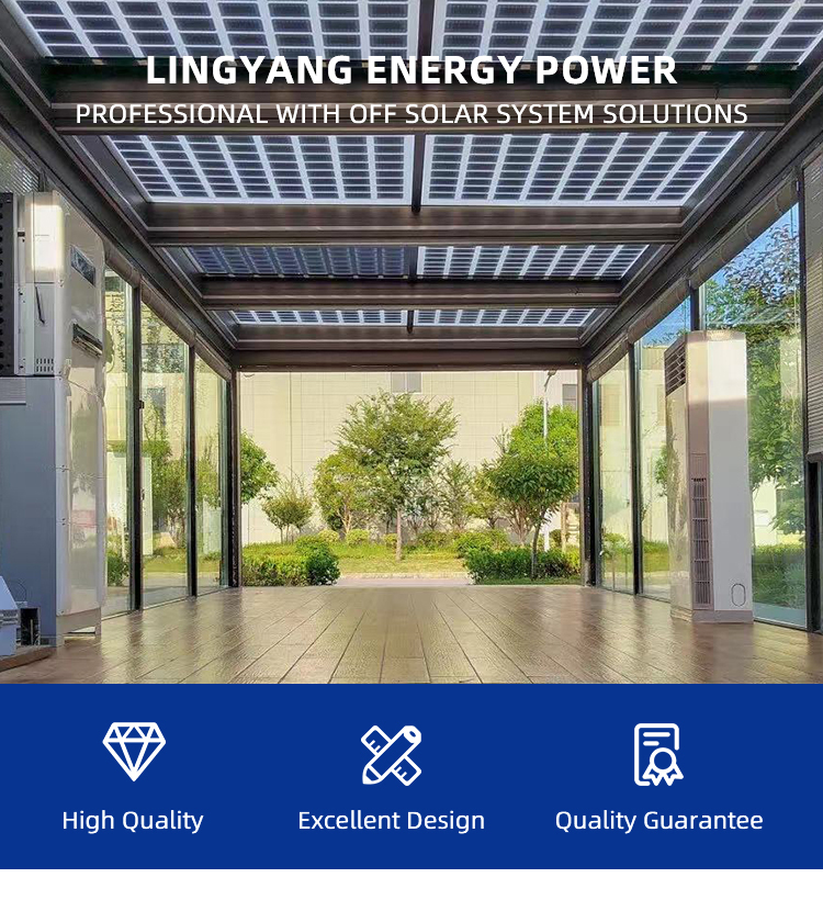 Complete Off Grid Solar System 15KW 20KW Roof Mounting Generator System