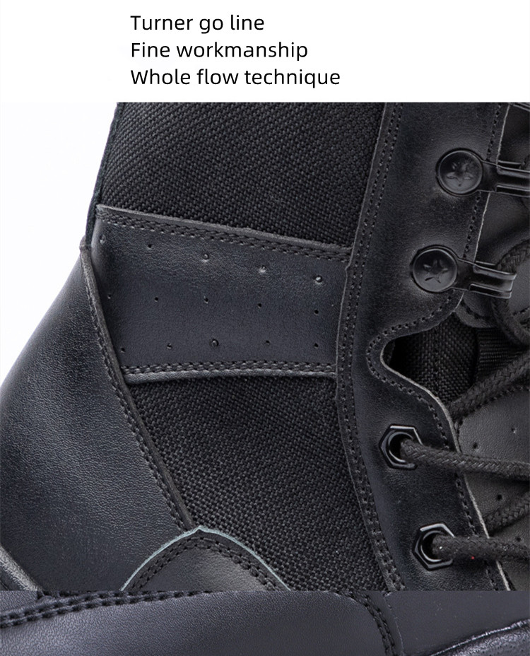 Shockproof Tactical Military Leather Boot Antibacterial Moisture Proof Army Training Boots