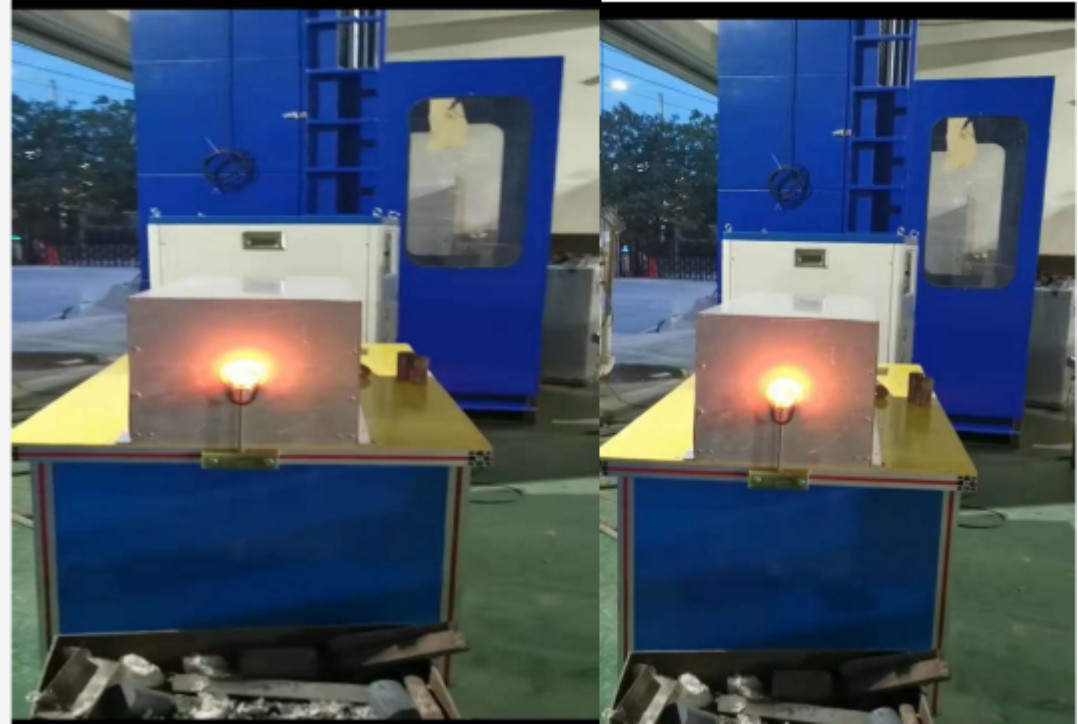 45KW Induction Forging Machine 1-20Khz Induction Forging Furnace For Brass Bar Plate