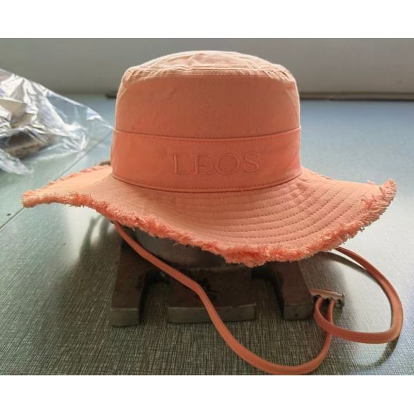 Mens Womens Casual Cotton Hat 280GSM Thick Twill Fabric Frayed Brim Adjustable Cord Stopper Embroidered Logo Circular Size