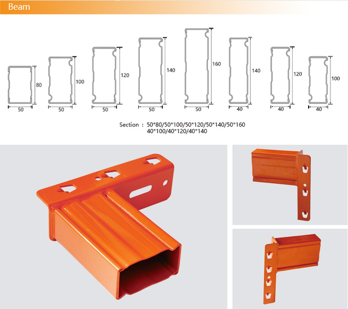 Teardrop Heavy Duty Steel Selective Pallet Racking System for Warehousing Solutions 1