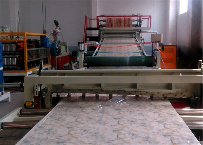 Plastic Marble Sheet PVC Sheet Extrusion Line / Plastic Extruder For PVC Marble Sheet Production Line