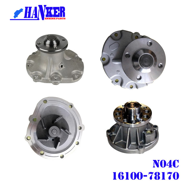 Truck Parts With Inner Cooler Water Pump N04C 16100-78170 For Hino