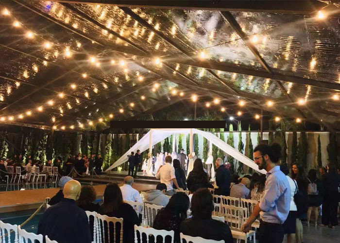 Pagoda Clear 40m Outside Event Tents For Wedding Reception