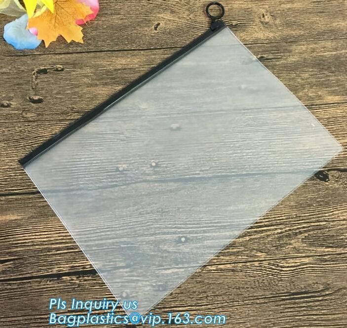 Printing PVC / EVA slider zipper plastic clear swimwear packaging bags, Nylon Zipper Packaging Custom Printed Slider Und