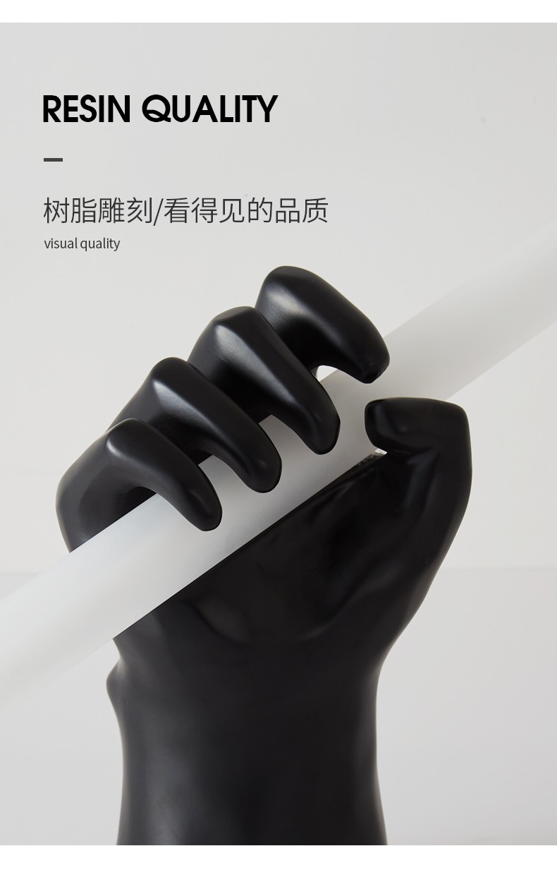 Modern Minimalist Wall Lighting Handshake Sculpture Bedroom Bedside Fist Hand Long Wall Light(WH-OR-249)