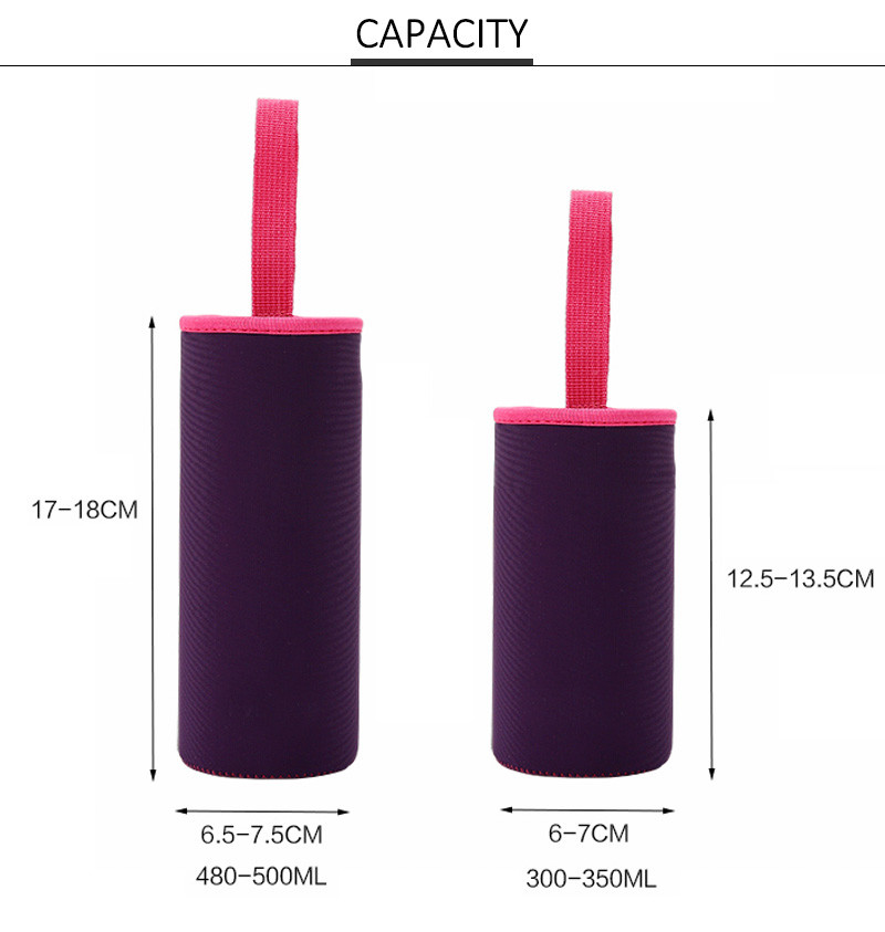 Eco Friendly Pure Color Lycra Glass Bottle Cover
