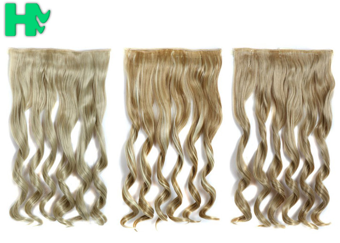 24/613 # Color Synthetic Clip In Hair Extension No Tangle No Shedding For Woman