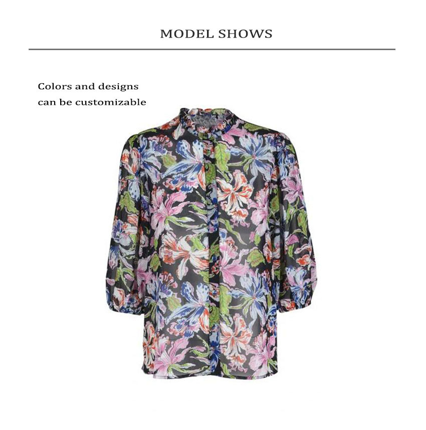 Water print Recycled Polyester GRS Floral Printed Blouse