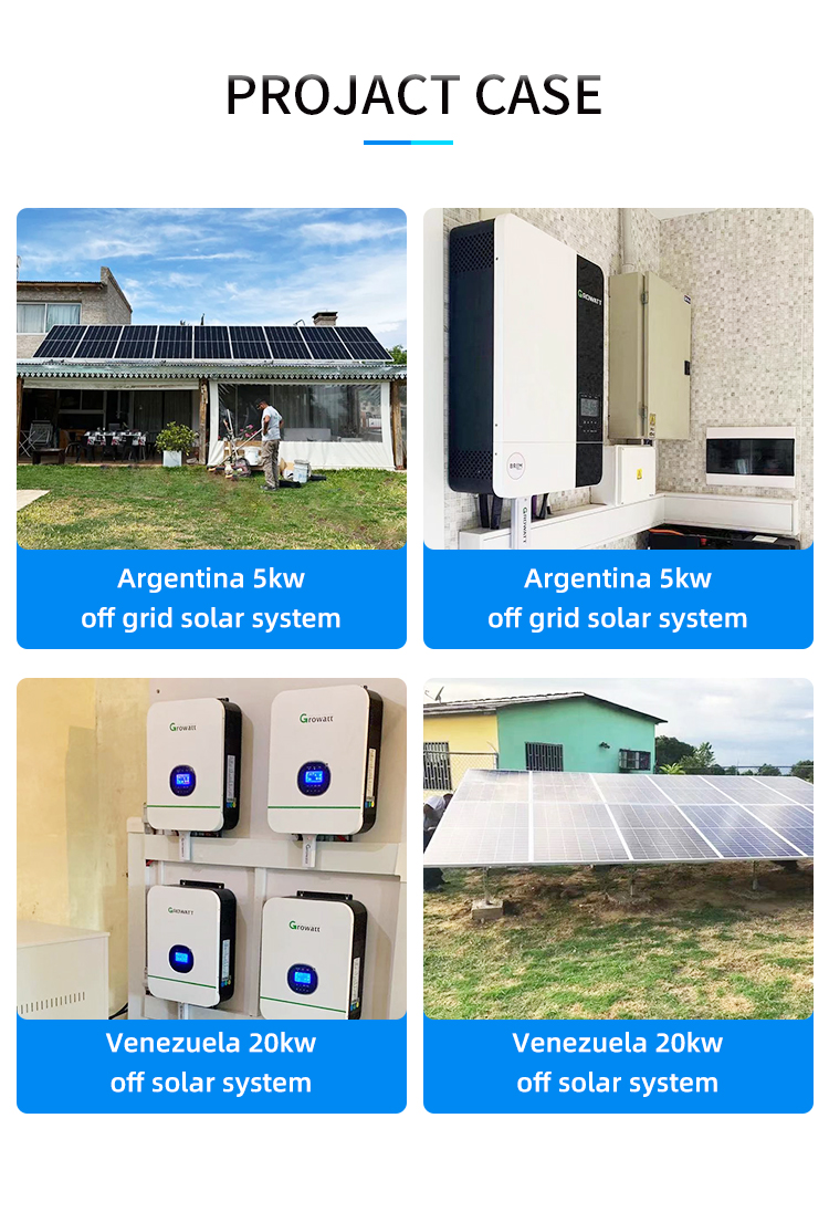 Complete Off Grid Solar System 15KW 20KW Roof Mounting Generator System