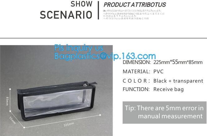 file pouch slider zipper bag, slider zipper bag for jewellery, pencil case, Clear Soft Pvc Zipper Blanket Packing Bag Ha