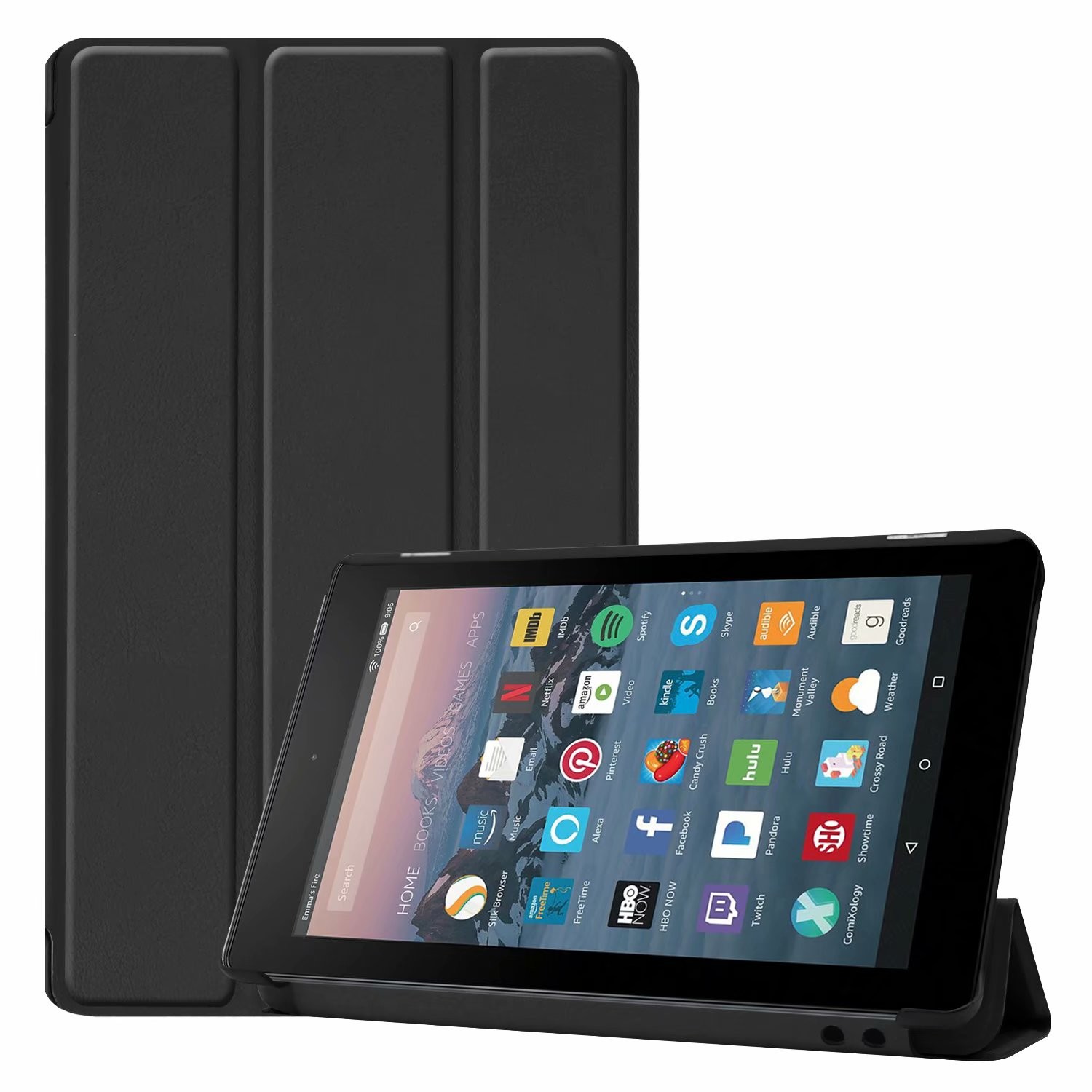 All-New Kindle Fire 7 Case Leather Cover for Kindle Fire 7(9th Generation,2019)