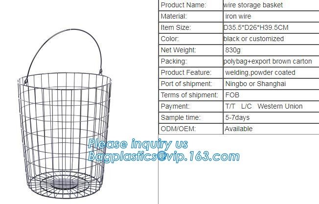 New Design Office Black Wire Mesh Baskets with Magnets, Flat Storage Baskets, Metal Wire 3 Tier Wall Mounted Kitchen Fru