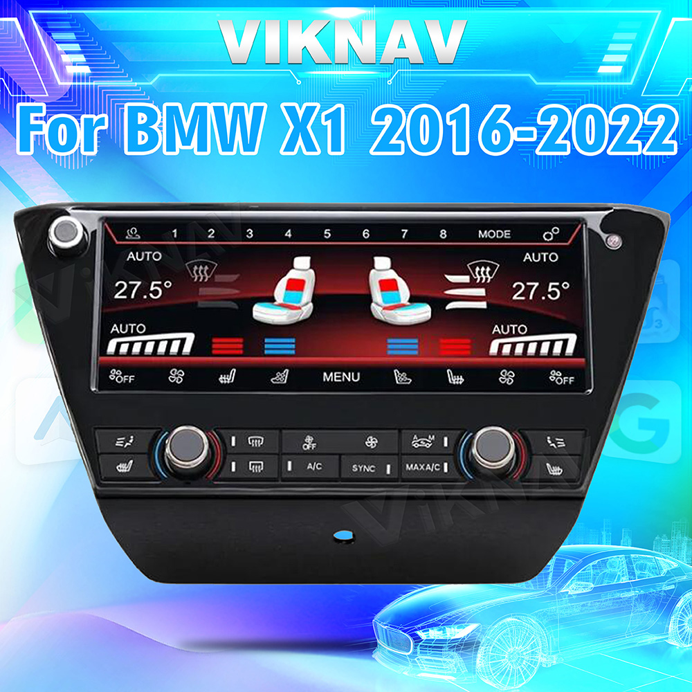 Viknav Car Climate Control For BMW X1 2016-2022 AC Panel Air Conditioning Screen LCD Digital Display