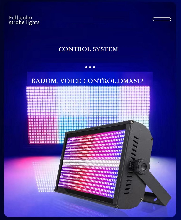1000w dmx controller blue amber white color rgb led strobe light for stage pub