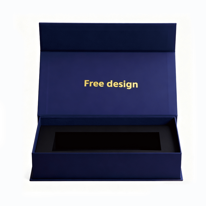 Custom Personalized Packaging Box With Magnetic Closure Black Insert For Shoes Clothing