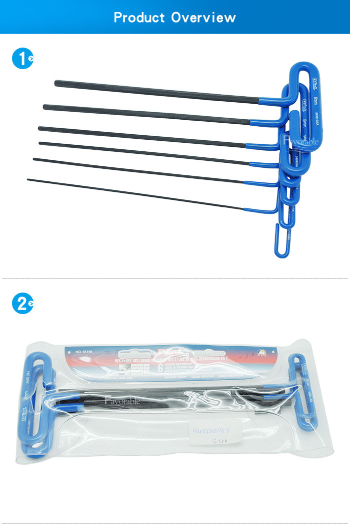 945500089 T-Handle Hex Key Set 2 - 6mm For Gerber Cutter Paragon GTXL XLC7000