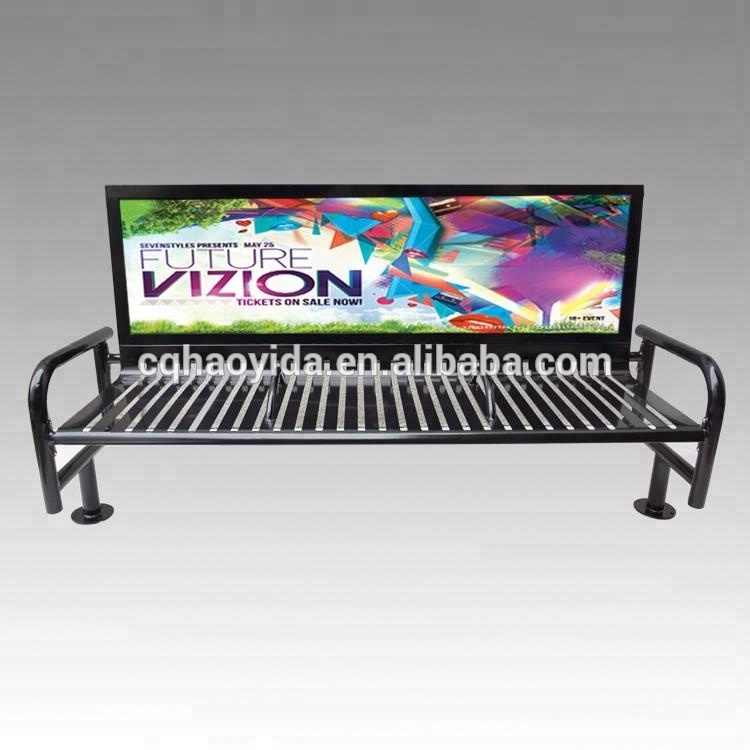 Unique Leg L2070mm W680mm Steel Garden Benches