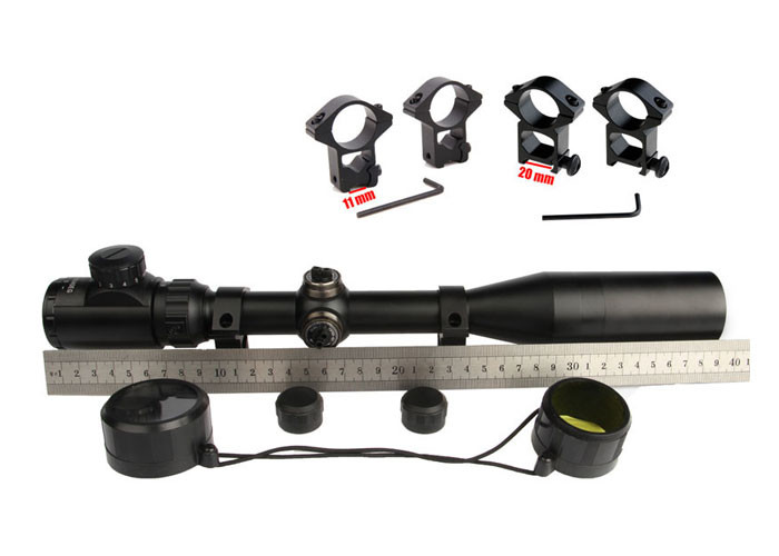 Aluminum Alloy Lighted Crossbow Scopes , Long Distance Scopes 3 - 9X40EG