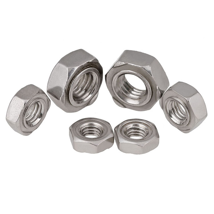 Stainless Steel Hexagon Weld Nuts DIN929 Custom Hex Spot Welding Nut DIN929 Pine Nut