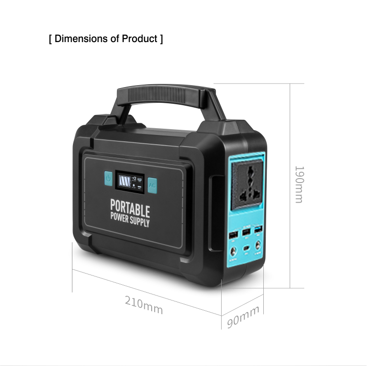 Home Fast Charging Portable Power Station 40ah 150W Mini Solar System Generator