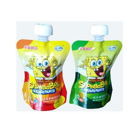 Stand Up 250Ml 500Ml 1.1L Mango Banana Juice Drink Packing Reusable Food Pouch