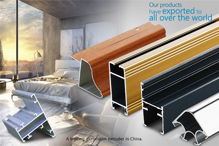 Modern Design Powder Coating Window and Door Aluminum Extrusion Profiles for Algeria