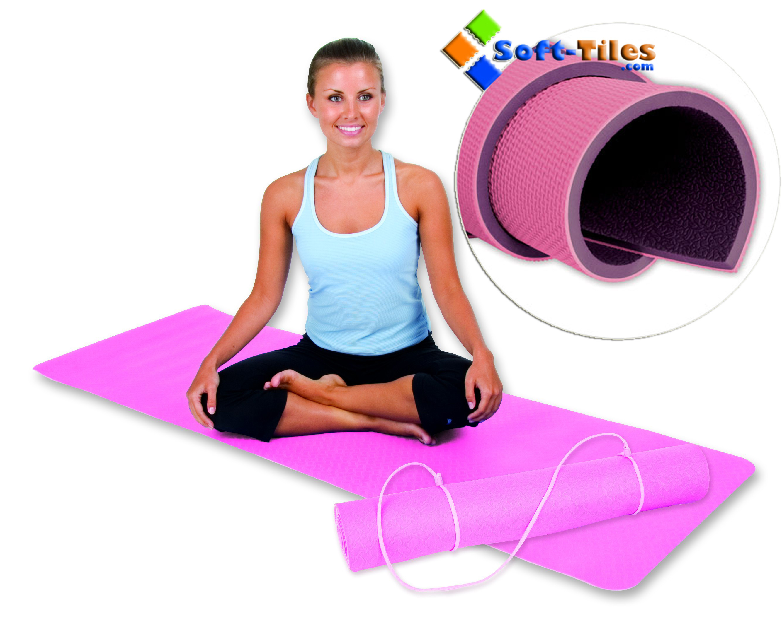 183*61*0.8cm Anti Slip Yoga Mat High Density Foam Exercise Mat