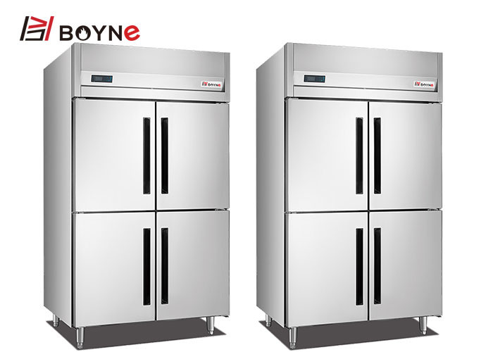 Restaurant Refrigerator Cabinet Stainless Steel 4 Door Insert Freezer