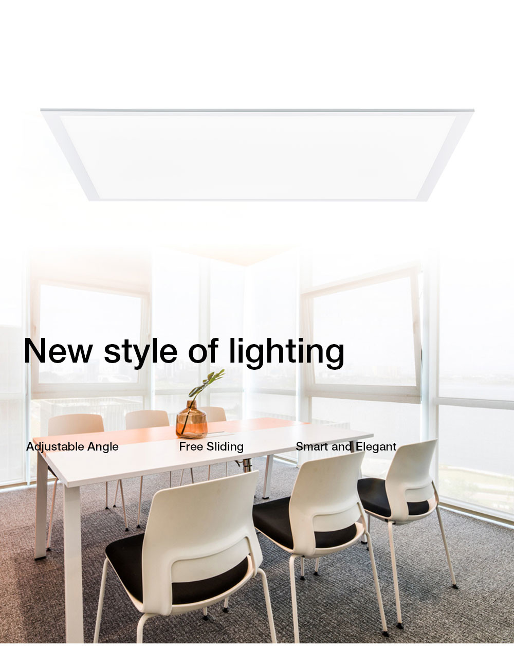 220V SMD Flat Panel LED Ceiling Lights Surface Mount Multiscene