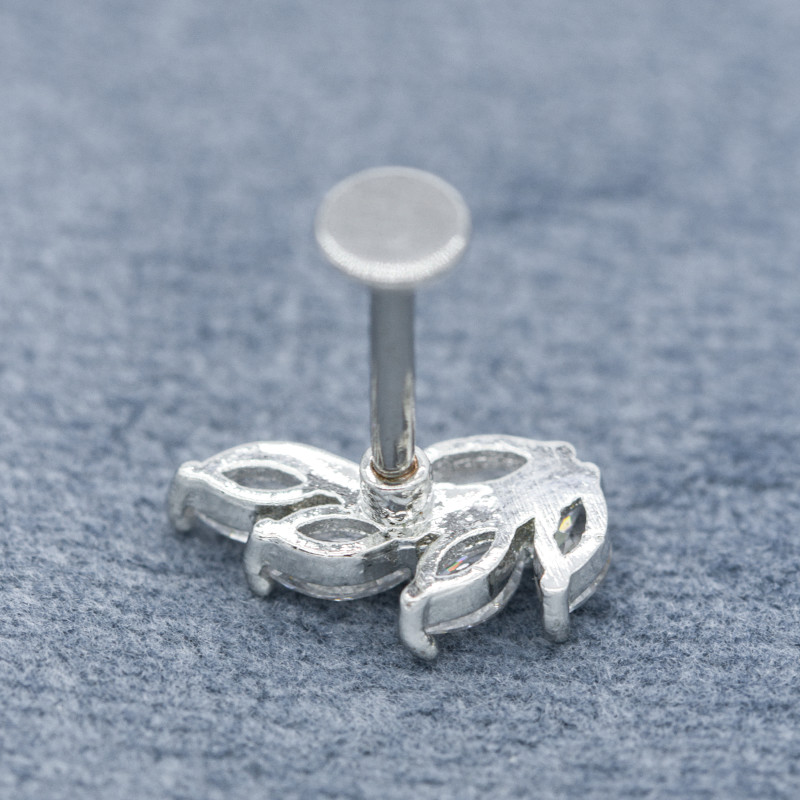5pcs Marquise Stones Labret Tragus Piercing 316 Stainless Steel