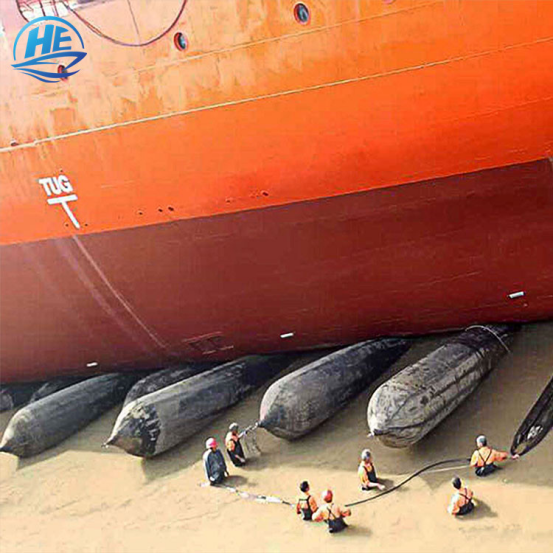 High Pressure Black Marine Rubber Airbag For Shipping Launching 4