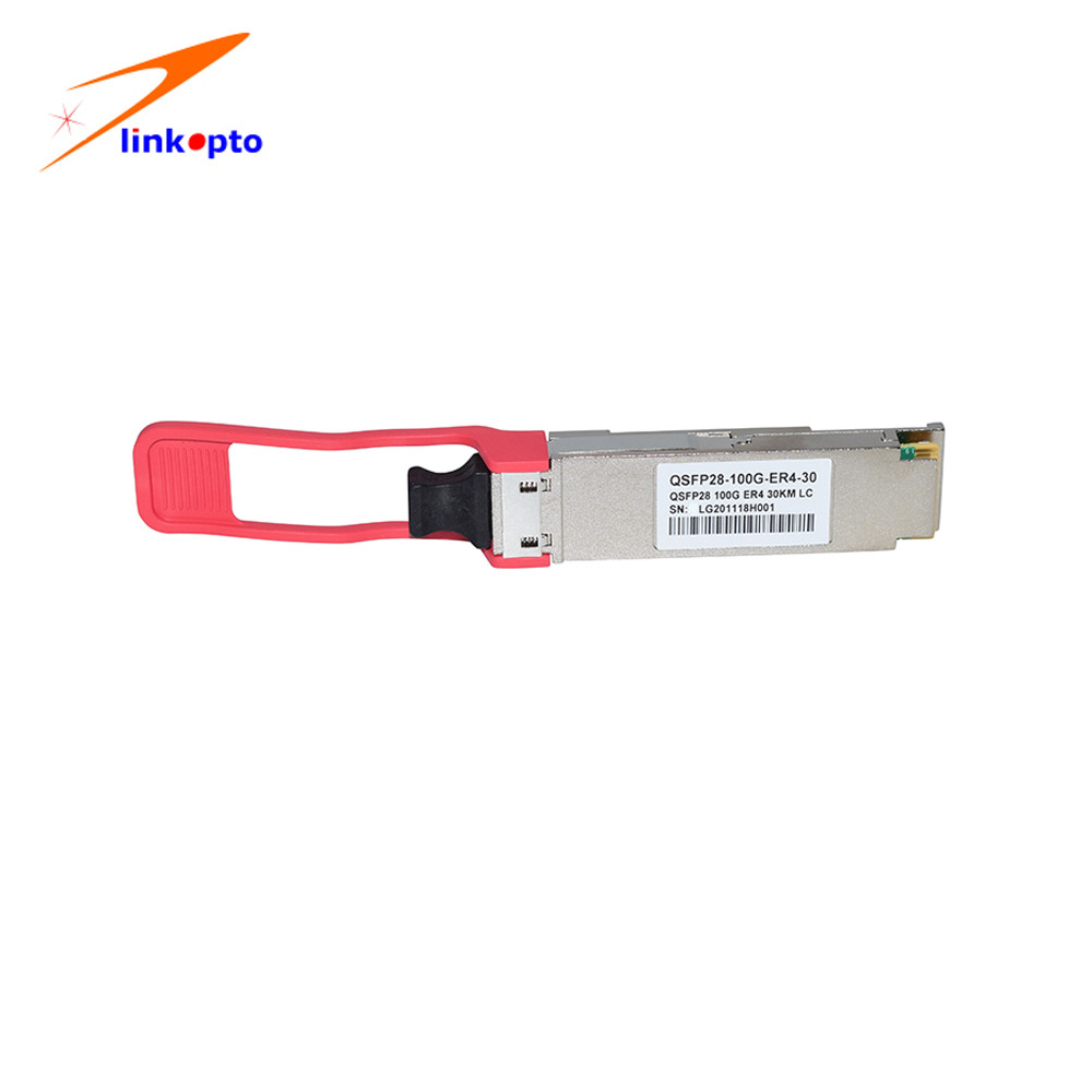 30KM QSFP28 ER4 Lite 100G Optical Transceiver Hot Pluggable Dual LC LAN WDM