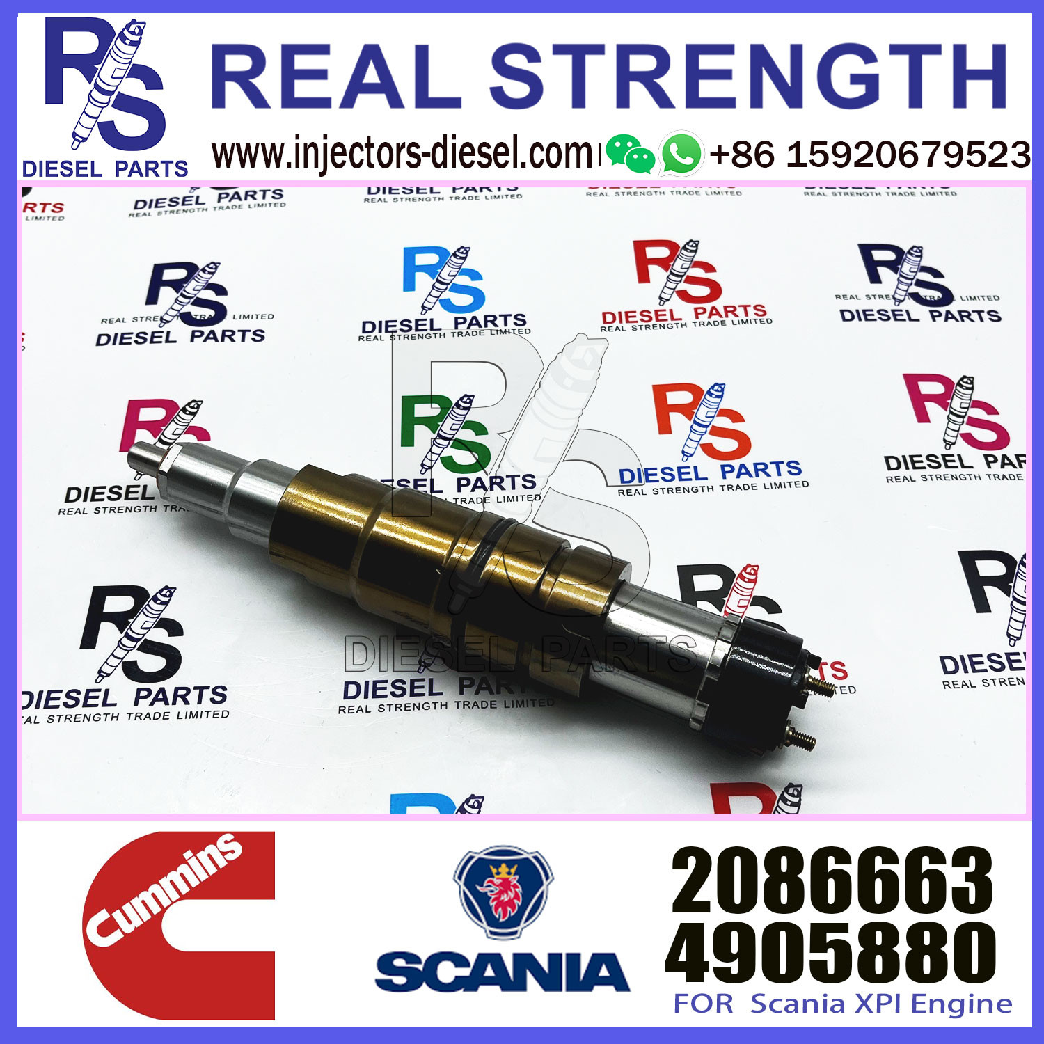 Fuel Injector Assembly 2872544 2086663 2057401 2872405 203183 Common Rail Injector