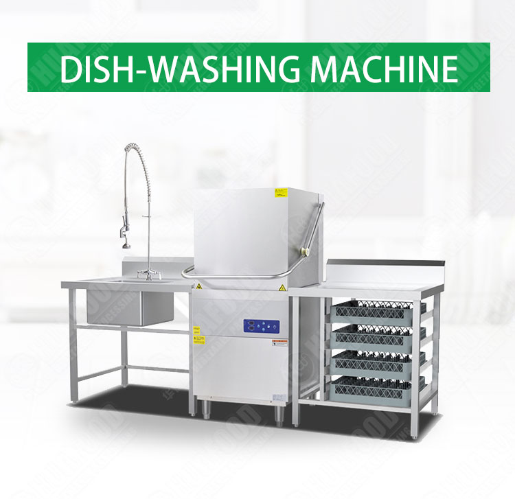 hood type dishwasher scientific design large capacity tableware deep cleaning dishwasher