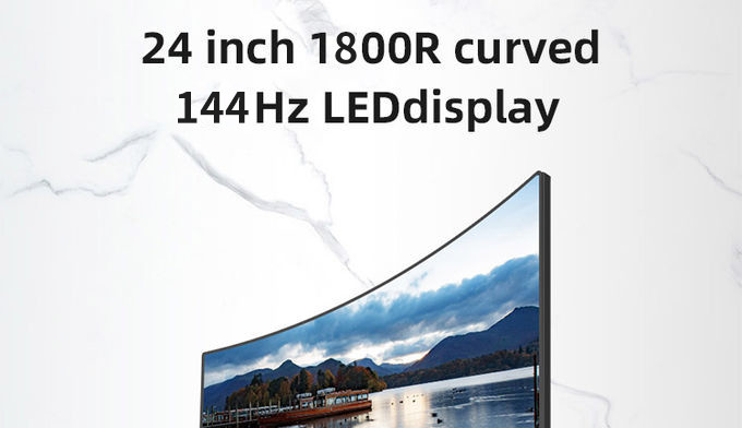 144hz 1ms 24 Inch Pc Gaming Monitor , MVA Panel Gaming Curved Computer Monitors